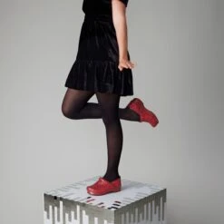 Dansko Professional Red Glitter -Dansko s24 professional glitter red onfoot 2400x2400 1